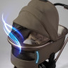 Детская коляска AmaroBaby Genius 4 в 1 с автокреслом Rant Miro Graphite и базой коричневый