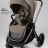 Детская коляска AmaroBaby Genius 4 в 1 с автокреслом Rant Miro Graphite и базой коричневый
