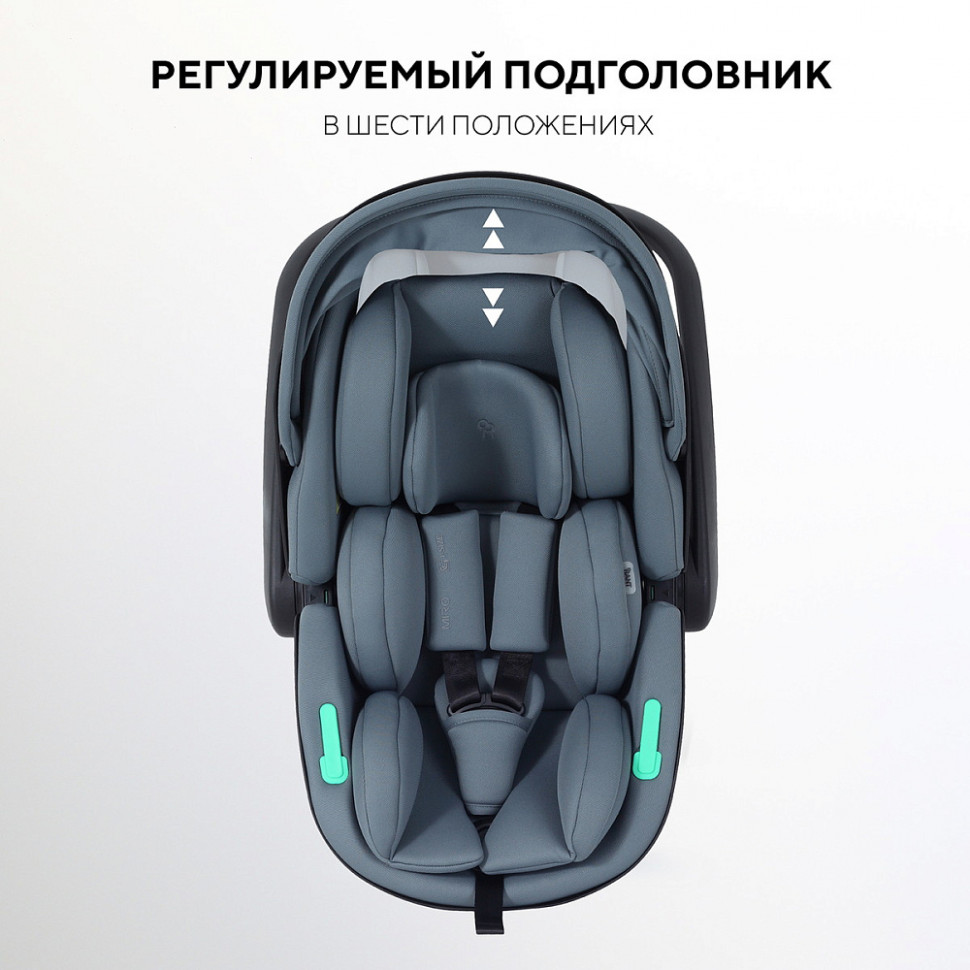 Детская коляска AmaroBaby Genius 4 в 1 с автокреслом Rant Miro Graphite и базой коричневый