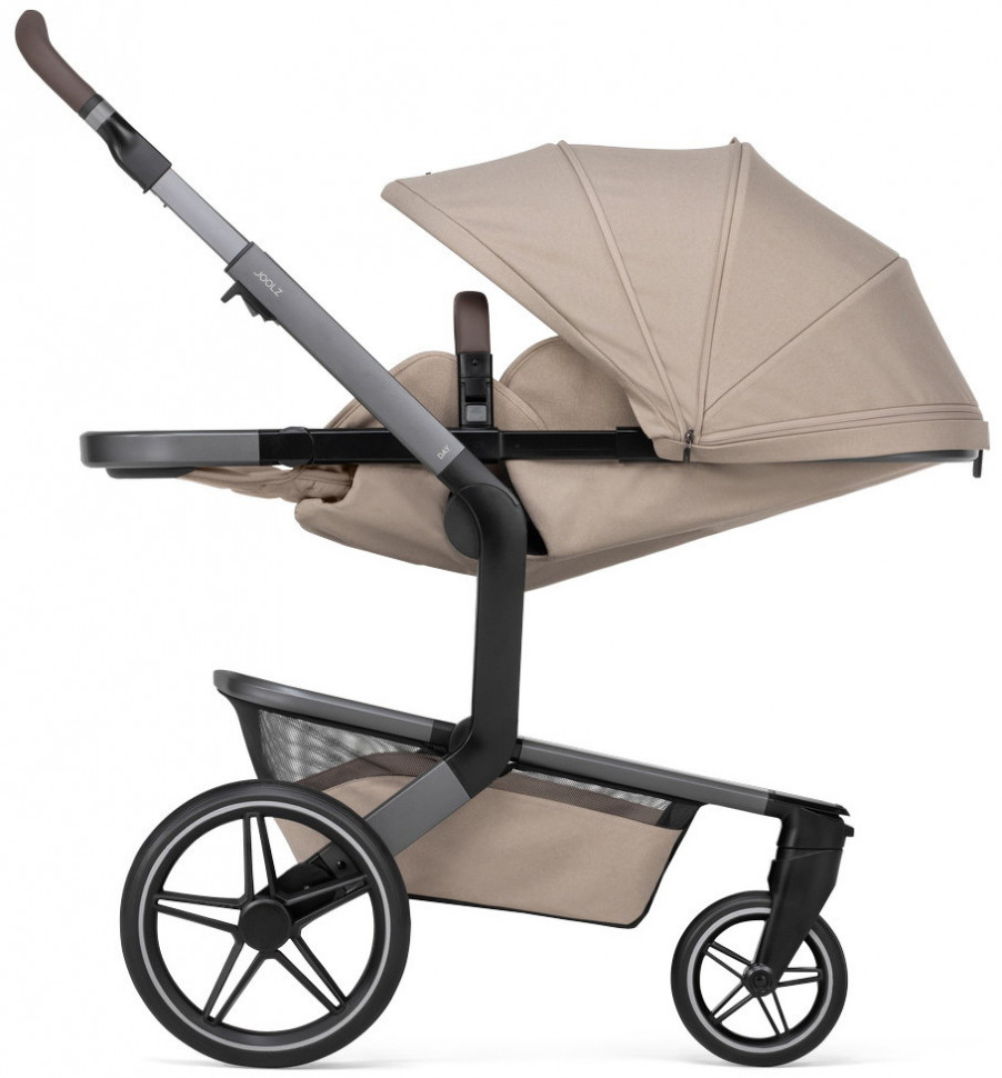 Детская коляска 4 в 1 Joolz Day 5 и автокресло Baby-Safe Core Frost Grey и база Vario Base 5Z без адаптеров + конверт в подарок Sandy taupe