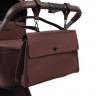Детская коляска Peppy Monaco Plus 4 в 1 с автокреслом Verona Brown и базой Burgundy (винный), рама коричневая