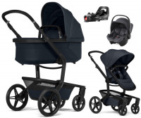 Детская коляска 4 в 1 Joolz Day 5 и автокресло Baby-Safe Core Midnight Grey и база Vario Base 5Z без адаптеров Dark Navy Blue