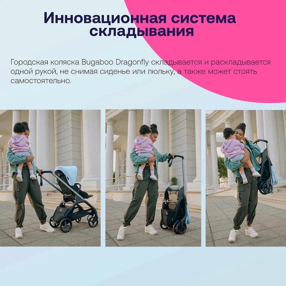 Прогулочная коляска Bugaboo Dragonfly complete Black/Midnight Black-Midnight Black