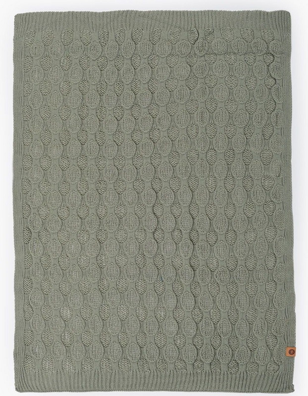 Плед вязаный Happy Baby 90085 dark green