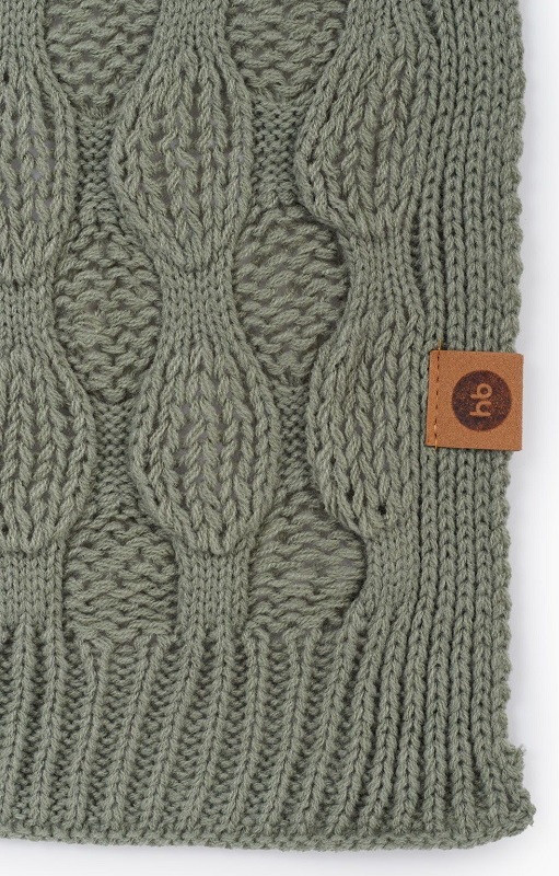 Плед вязаный Happy Baby 90085 dark green