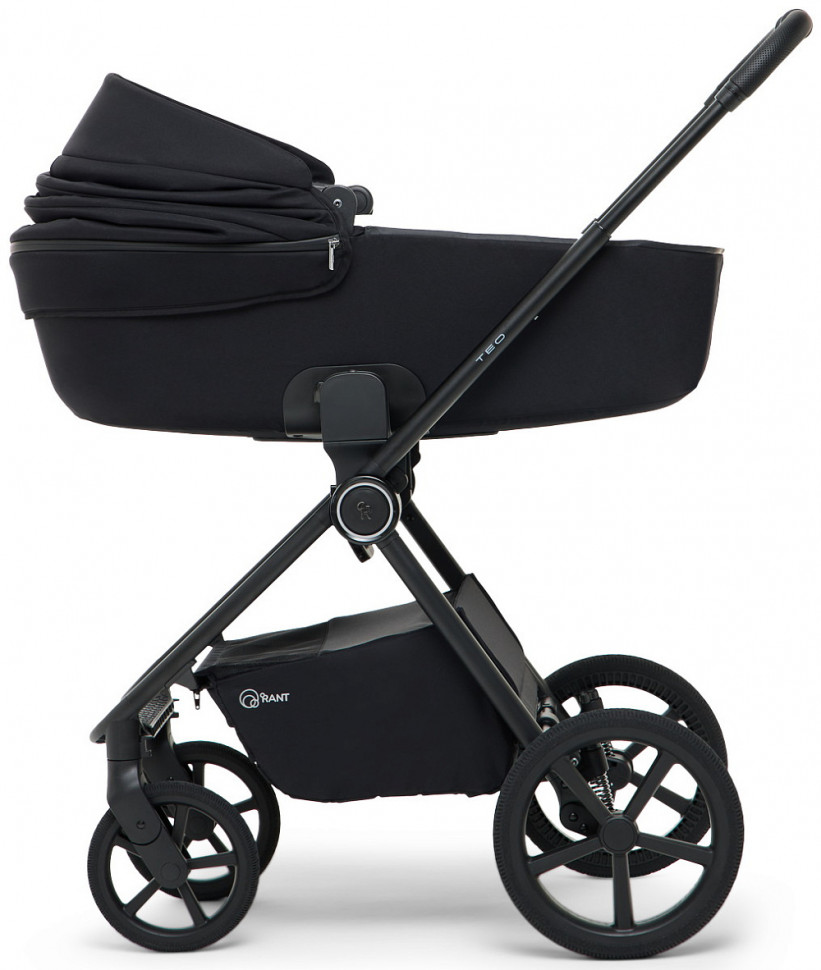 Детская коляска Rant Teo Soft 3 в 1 с автокреслом Carry Pro Graphite Black