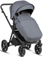 Детская коляска Tutis Mio 3 Plus Essential New 3 в 1 с автокреслом Beno Beige 1622103 Dark Grey