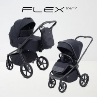 Детская коляска Rant Flex Therm Soft 2 в 1 Midnight Black