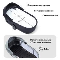 Детская коляска Rant Flex Therm Soft 2 в 1 Midnight Black