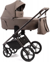 Детская коляска Peppy Monaco Thermo 2 в 1 Mocca (кофе), рама серо-коричневая