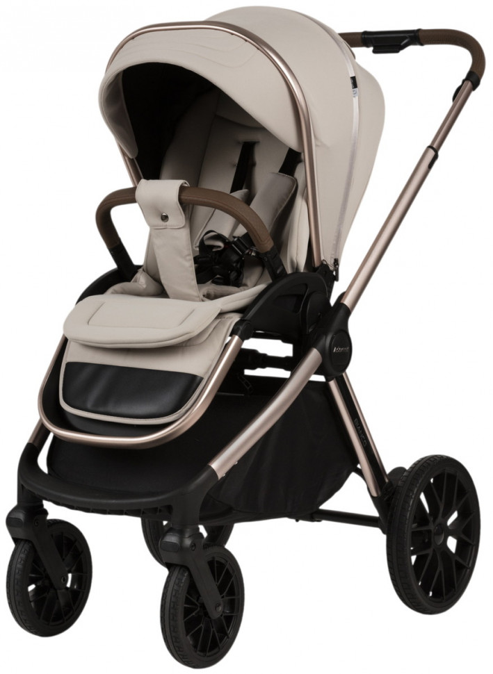 Детская коляска Adamex Bianco Special Edition 2 в 1 9 beige-champagne — св.беж-рама шампань