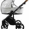 Детская коляска Roan Bass Next Кожа 2.0 3 в 1 с автокреслом Tutis Elo Lux EduSky Black BNL/70/2 Island Stone /Black/ руч.Коричневый