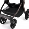 Детская коляска Peppy Monaco Thermo 4 в 1 с автокреслом Jet Beige и базой Beige (молочный), рама серо-коричневая
