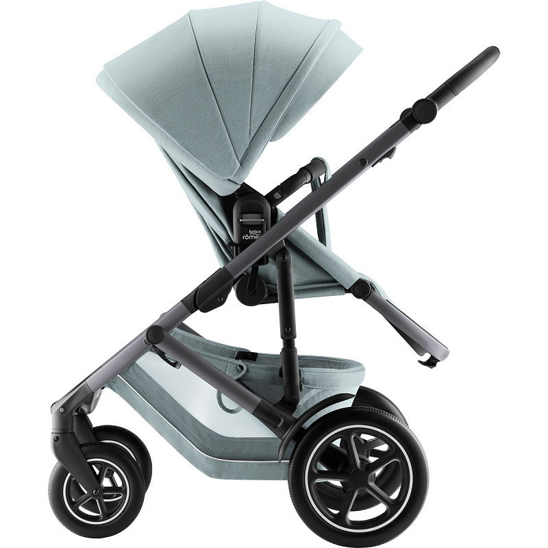 Коляска 4 в 1 Britax Roemer Smile 5Z Style и автокресло Baby-Safe Core Midnight Grey + база Baby-Safe Core Harbor Blue