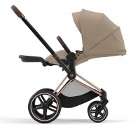 Коляска 2 в 1 Cybex Priam IV Rosegold complete Cozy Beige