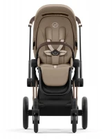 Коляска 2 в 1 Cybex Priam IV Rosegold complete Cozy Beige