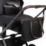 Детская коляска Peppy Monaco Thermo 3 в 1 с автокреслом Verona Black Black (черный), рама серо-коричневая