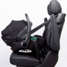 Детская коляска Peppy Monaco Thermo 3 в 1 с автокреслом Verona Black Black (черный), рама серо-коричневая