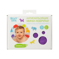 Антискользящие мини-коврики Roxy-Kids 10 шт ANIMALS