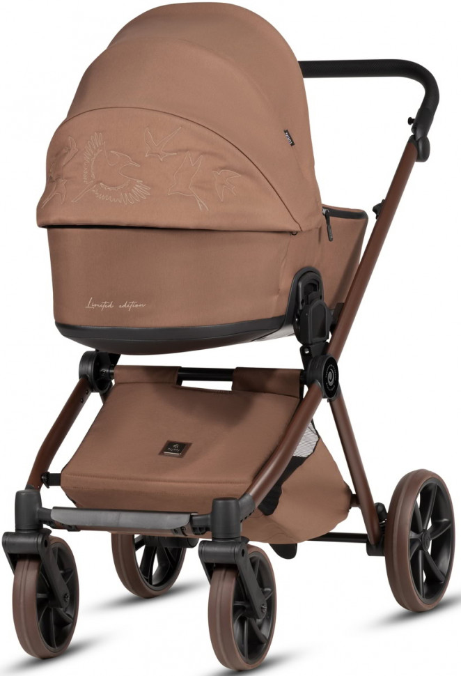 Детская коляска Tutis Mio 3 Plus Limited New 3 в 1 с автокреслом Elo Lux EduSky Black 1622016 Hoopoe Brown