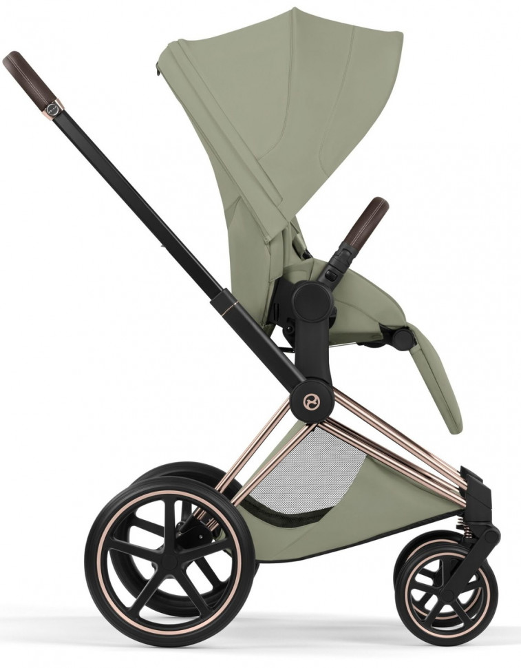 Коляска Cybex Priam V Rosegold Style Cloud T Mirage Grey Base T 4 в 1 Sage Green