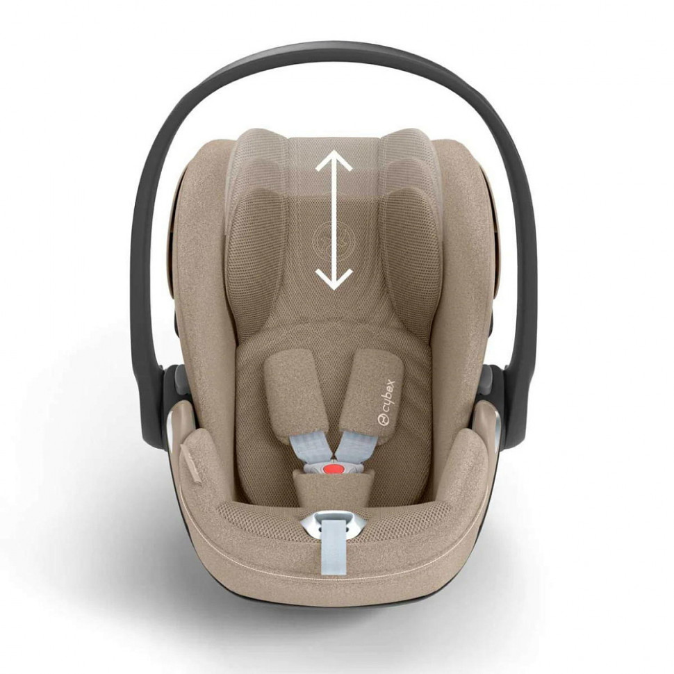Коляска 3 в 1 Cybex Priam IV Rosegold complete и автокресло Cloud T i-Size Cozy Beige Plus Cozy Beige