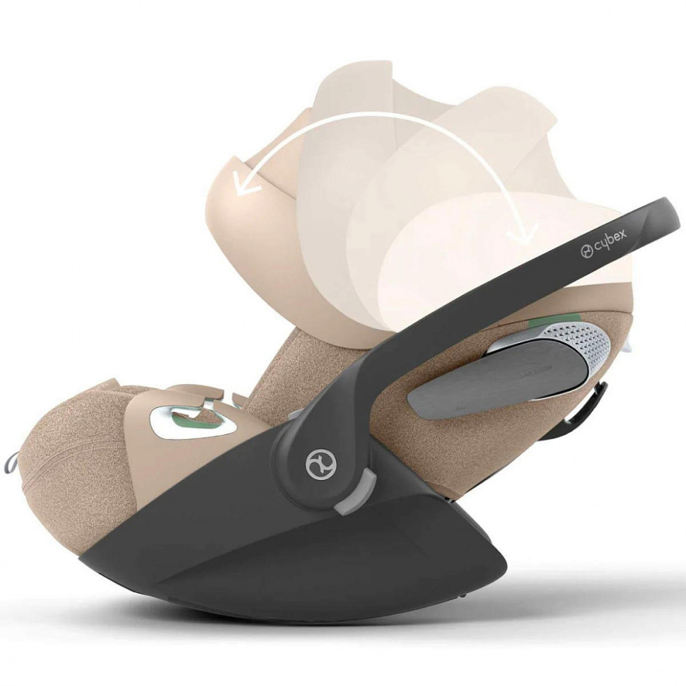 Коляска 3 в 1 Cybex Priam IV Rosegold complete и автокресло Cloud T i-Size Cozy Beige Plus Cozy Beige