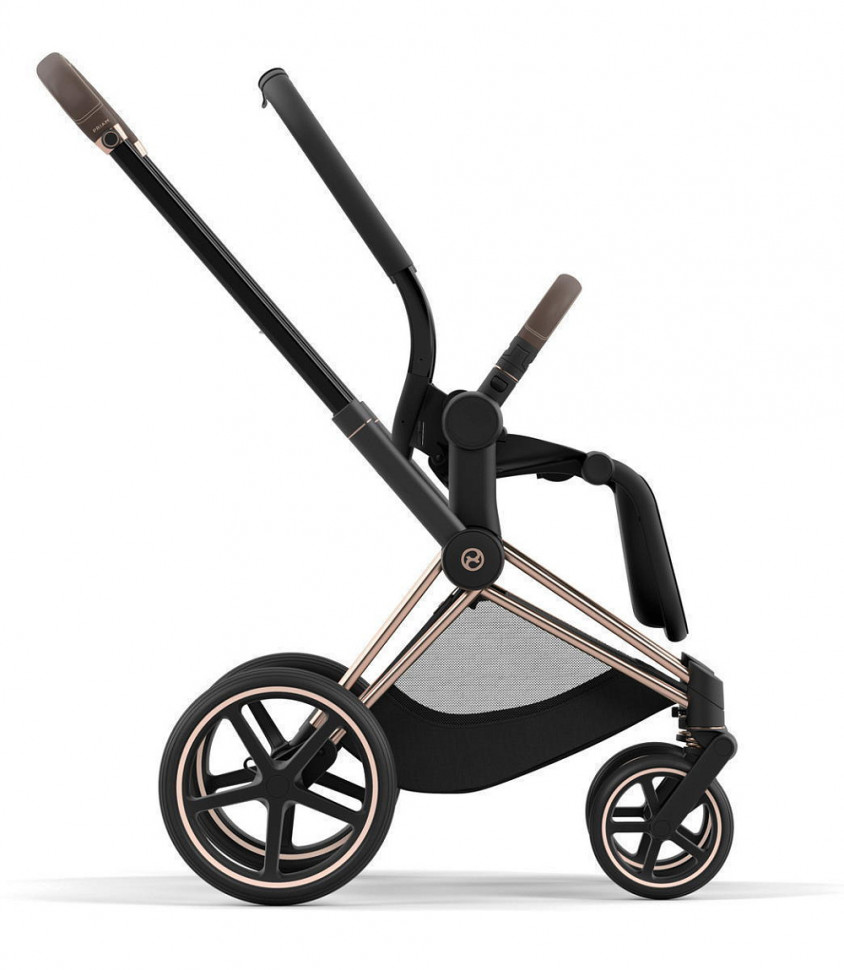 Коляска 3 в 1 Cybex Priam IV Rosegold complete и автокресло Cloud T i-Size Cozy Beige Plus Cozy Beige