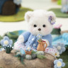 Мягкая игрушка TeddyTales Lina Медведь Незабудка пудинговый цвет с костюмом M 30 см TT003891
