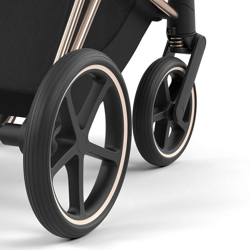 Коляска Cybex Priam IV Rosegold complete Cloud G3 Stone Grey Plus Base G3 4 в 1 Leaf Green