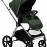 Коляска Agex Life 3 в 1 хромированная рама с автокреслом i-Safe S Grey ALC613 Crocodile (Зеленый)