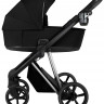 Детская коляска Roan Sol Vintage Luxury 2.0 3 в 1 с автокреслом Pituso Santiso Pro VIN 05/CB Caviar Black/Nickel/руч.Black