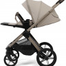 Детская коляска Peppy Monaco Thermo 4 в 1 с автокреслом Welldon Crown 2 Beige и базой Latte (бежевый), рама бежевая