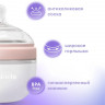 Антиколиковая бутылочка Mombella Wide Neck, широкая, 120 мл, силиконовая розовая