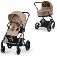 Коляска Cybex Balios S Lux TPE complete 2 в 1 Almond Beige с дождевиками