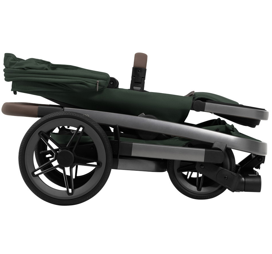 Детская коляска 3 в 1 Joolz Geo5 и автокресло Baby-Safe Core Midnight Grey без адаптеров Forest Green