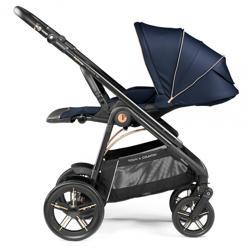 Коляска Peg Perego Veloce TC New Culla Flex 2 в 1 Blue Shine