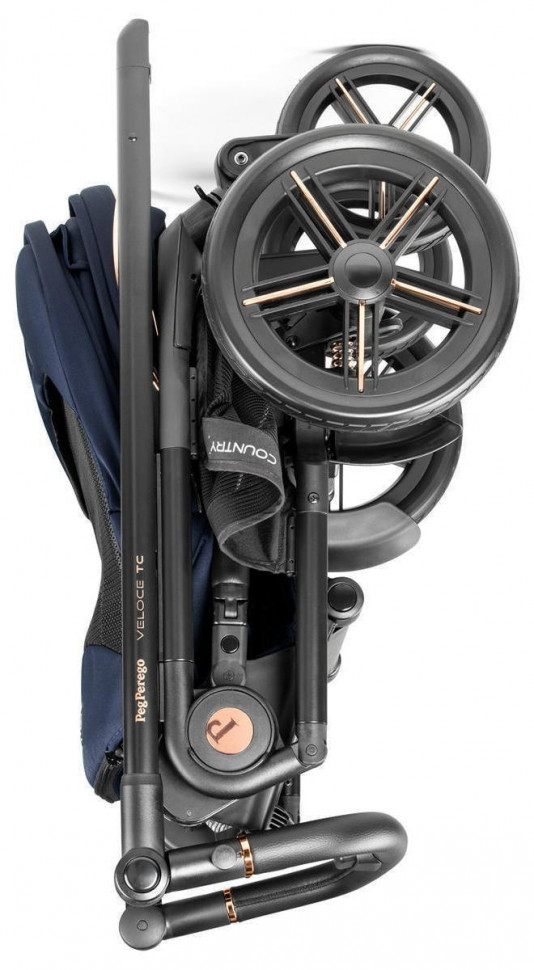 Коляска Peg Perego Veloce TC New Culla Flex 2 в 1 Blue Shine