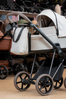 Детская коляска Roan Sol Vintage Luxury 2.0 3 в 1 с автокреслом Pituso Baesa Pro Black VIN 07/SF Sweet Fig/Bronze/руч.Capp/к.Capp