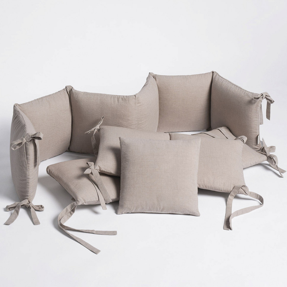 Бортик в кроватку Perina Soft Cotton песочный