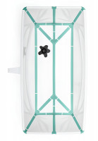 Детская ванночка Stokke Flexi Bath с горкой для купания Бело-голубой (White Aqua)
