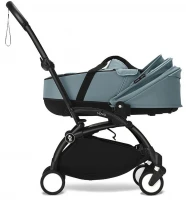 Коляска для новорожденных Stokke YOYO3 Newborn Shell 0+ рама чёрная Black Aqua