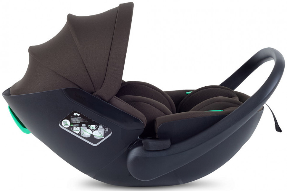 Детская коляска Rant Flex Forma 3 в 1 RA124 с автокреслом Miro Brown Black Черный