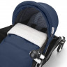 Коляска для новорожденных Stokke YOYO3 Newborn Pack 0+ рама чёрная Black Air France Blue