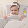 Манеж UNIX Kids DeLuxe V2 Делюкс 150 x 180 см, с баскетбольным кольцом и ковриком серый