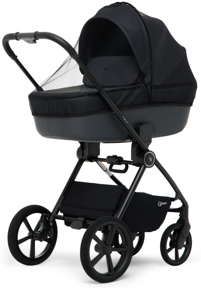 Детская коляска Rant Teo Soft 3 в 1 с автокреслом Evomax Grey Graphite