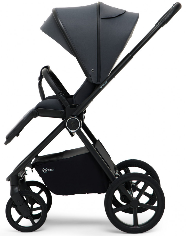 Детская коляска Rant Teo Soft 3 в 1 с автокреслом Evomax Grey Graphite
