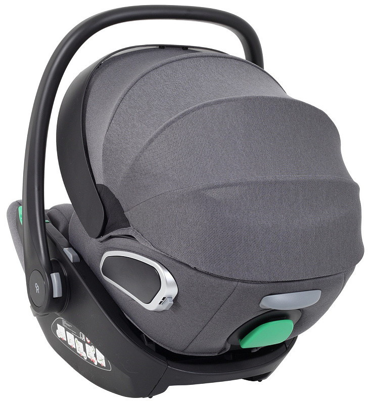Детская коляска Rant Teo Soft 3 в 1 с автокреслом Evomax Grey Graphite