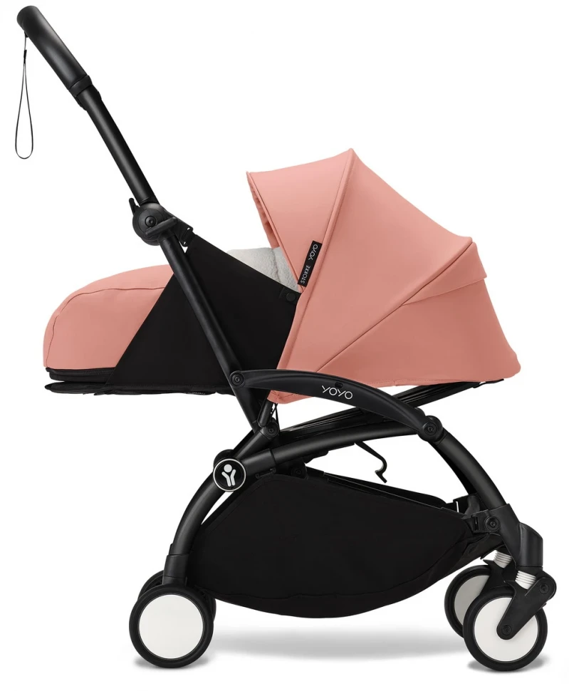 Коляска для новорожденных Stokke YOYO3 Newborn Pack 0+ рама чёрная Black Ginger