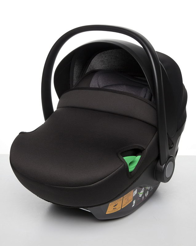 Детская коляска Peppy Monaco Plus 4 в 1 с автокреслом First Black и базой Beige (бежевый), рама беж, шлифованный алюминий